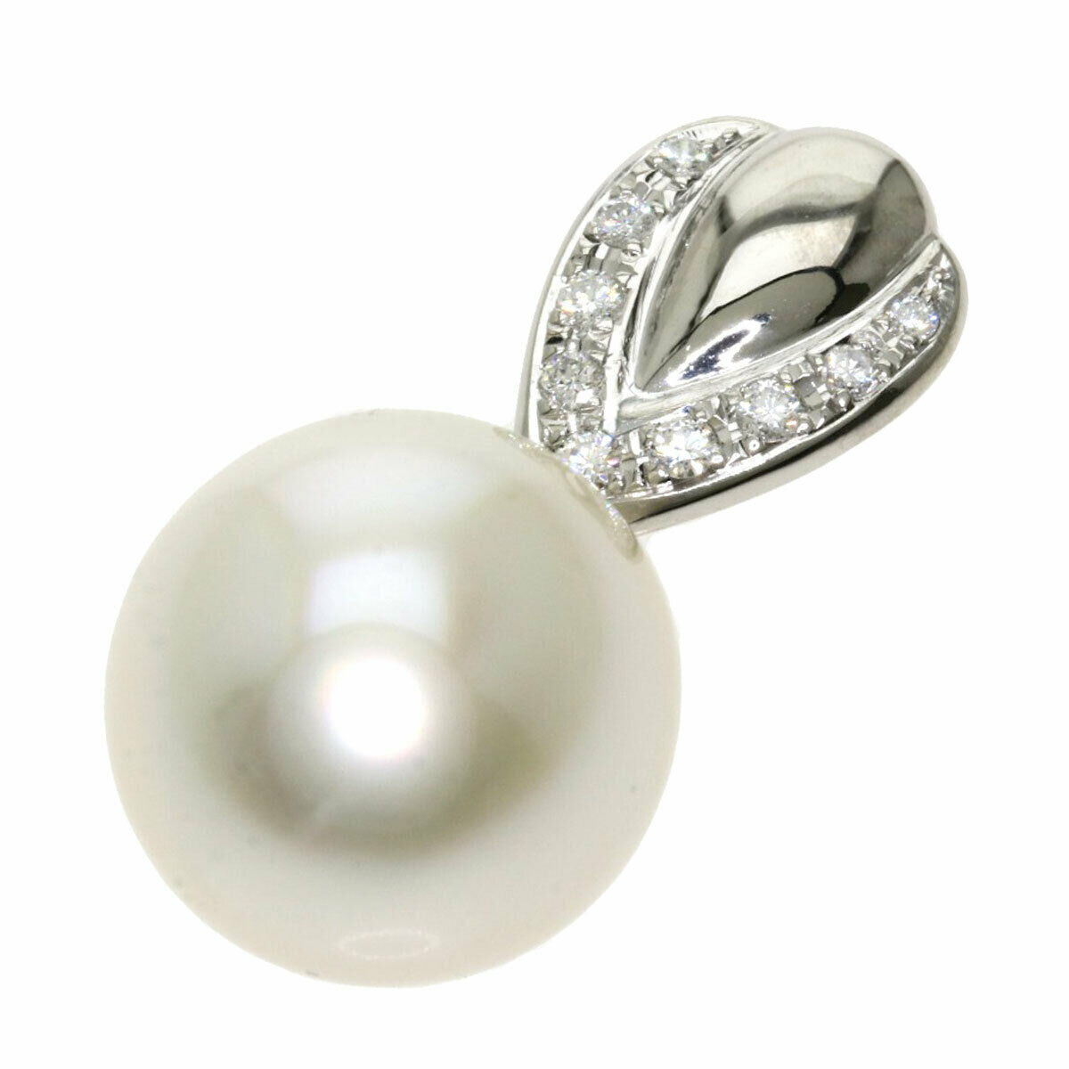 TASAKI 950/900 Platinum Pearl Diamond Pendant LXGQJ-1185